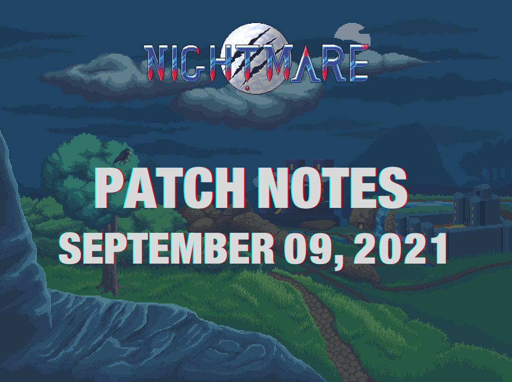 Patch notes of September 09, 2021 images