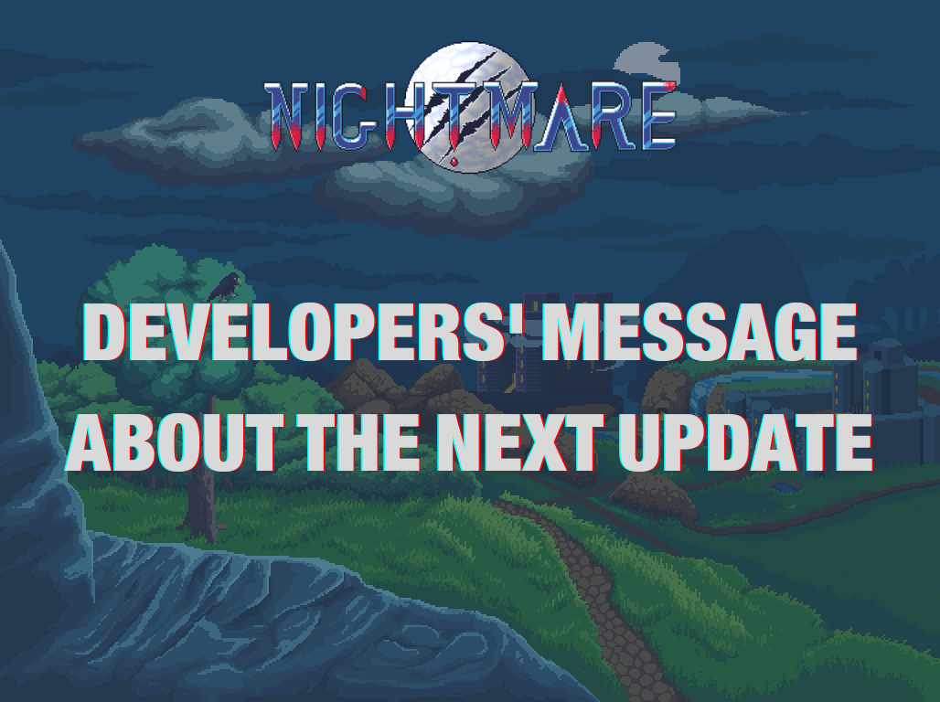 Developers' message about the next update images